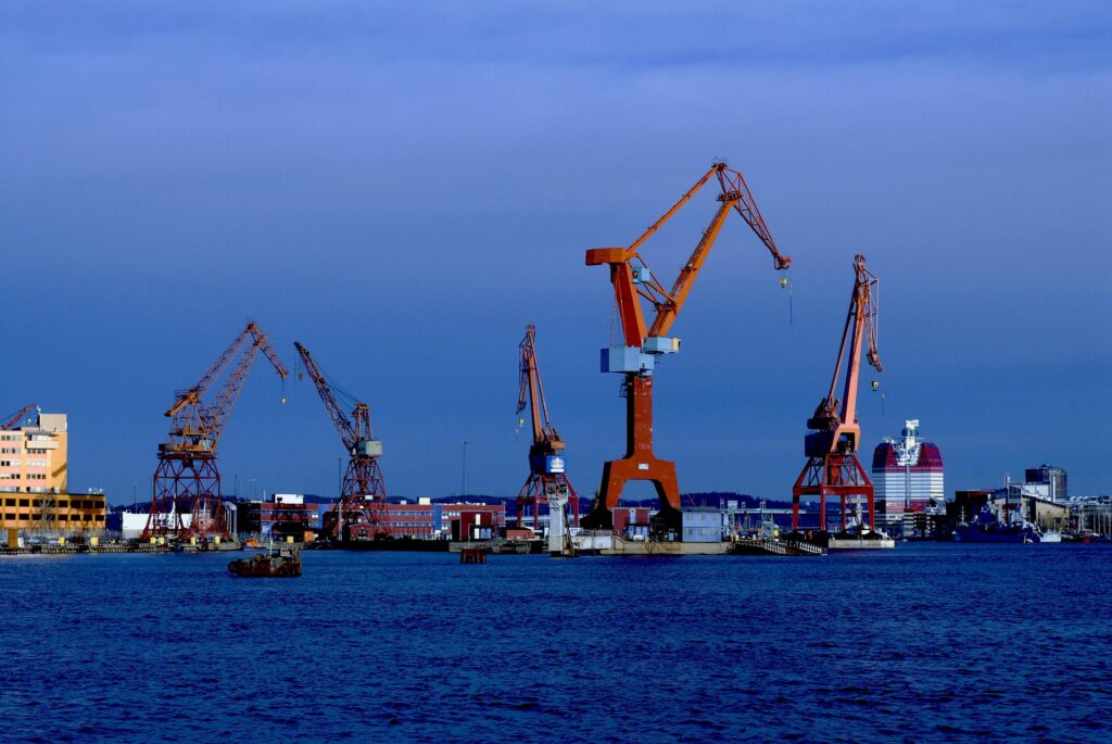 Cranes in Gothenburg